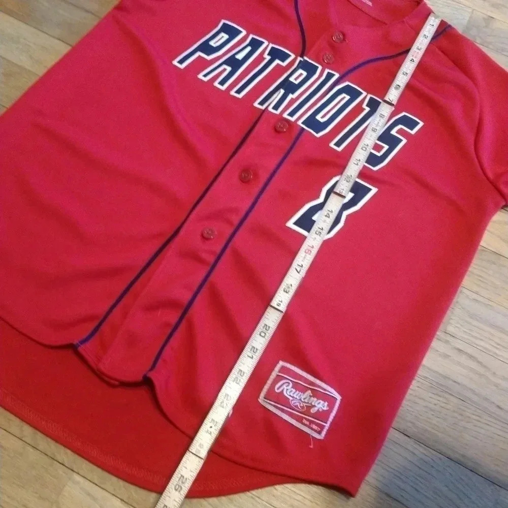 Massac County Patriots Baseball Jersey Rawlings Youth XL - Picture 5 of 7